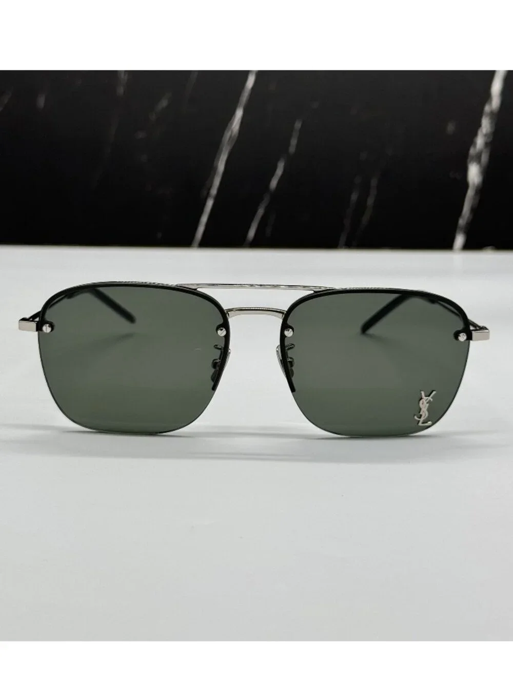 Saint Laurent SL309M 006 Unisex Pilot Frame Sunglasses